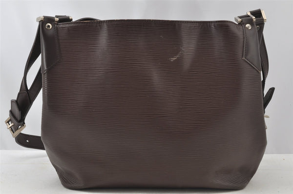 Authentic Louis Vuitton Epi Mandara MM Shoulder Cross Bag Brown M5889D LV 9141I