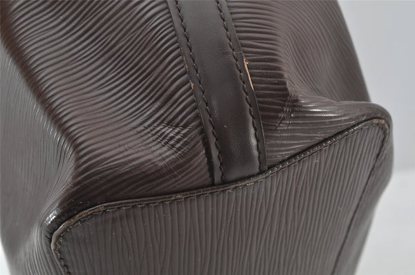 Authentic Louis Vuitton Epi Mandara MM Shoulder Cross Bag Brown M5889D LV 9141I