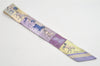 Authentic HERMES Twilly Scarf "Couvertures Nouvelles" Silk Light Purple 9142J