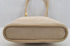 Authentic GUCCI Vintage Shoulder Tote Bag Suede Leather Beige Junk 9143I