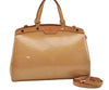 Auth Louis Vuitton Vernis Brea MM 2Way Shoulder Hand Bag Beige M90180 LV 9145I