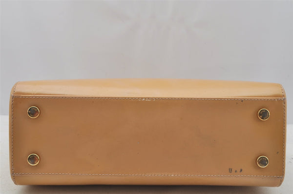 Auth Louis Vuitton Vernis Brea MM 2Way Shoulder Hand Bag Beige M90180 LV 9145I