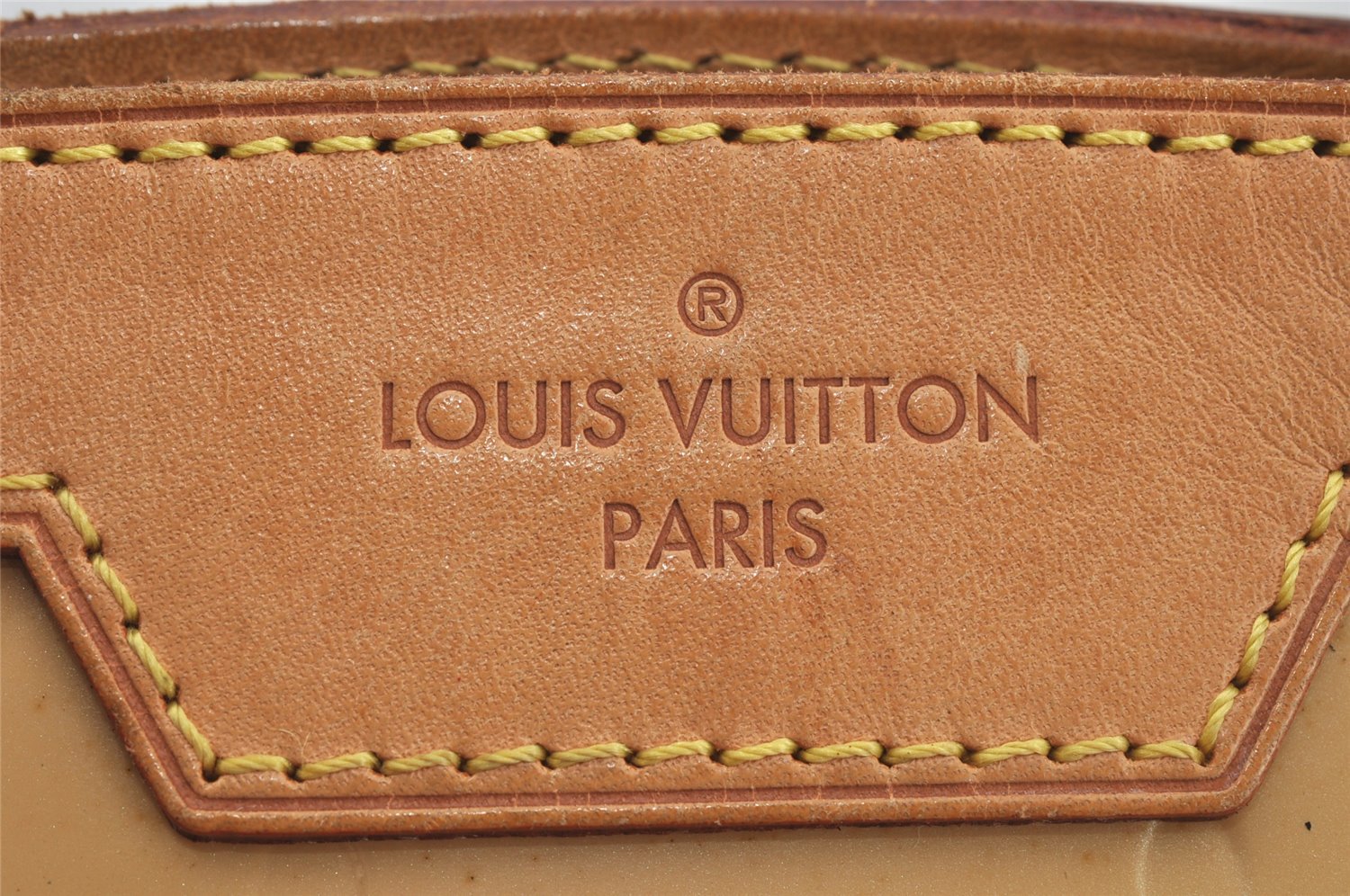 Auth Louis Vuitton Vernis Brea MM 2Way Shoulder Hand Bag Beige M90180 LV 9145I