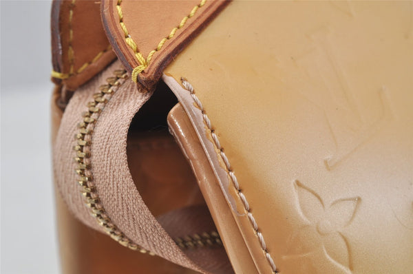 Auth Louis Vuitton Vernis Brea MM 2Way Shoulder Hand Bag Beige M90180 LV 9145I