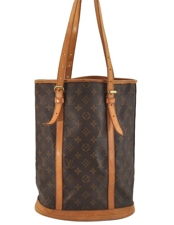 Authentic Louis Vuitton Monogram Bucket GM Shoulder Tote Bag M42236 LV 9146I