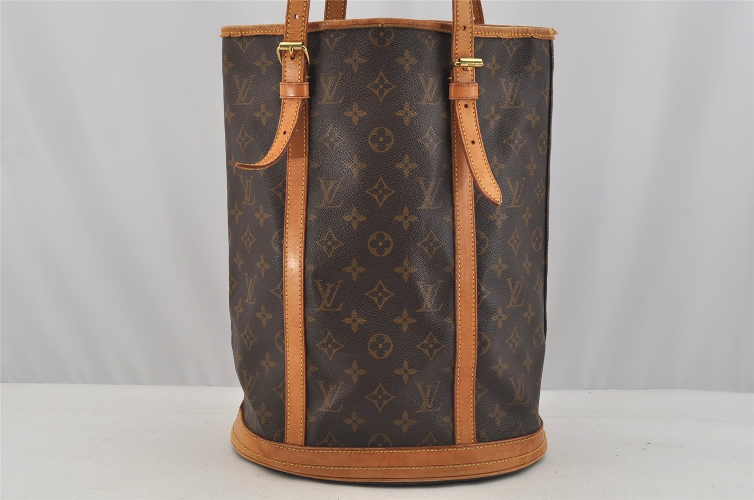 Authentic Louis Vuitton Monogram Bucket GM Shoulder Tote Bag M42236 LV 9146I