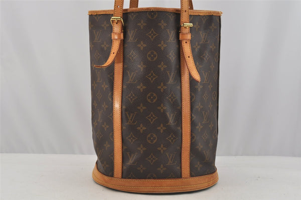 Authentic Louis Vuitton Monogram Bucket GM Shoulder Tote Bag M42236 LV 9146I