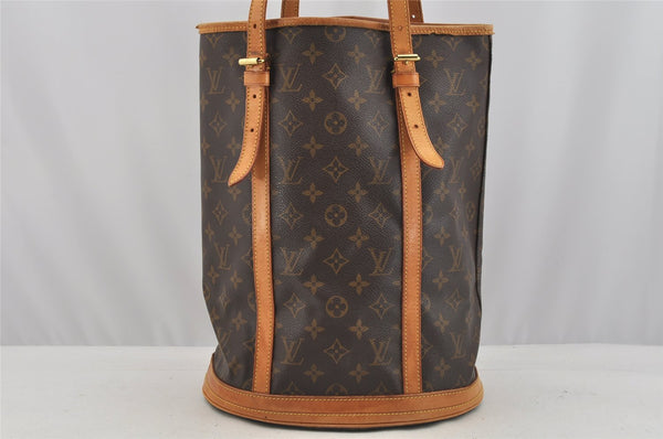 Authentic Louis Vuitton Monogram Bucket GM Shoulder Tote Bag M42236 LV 9146I