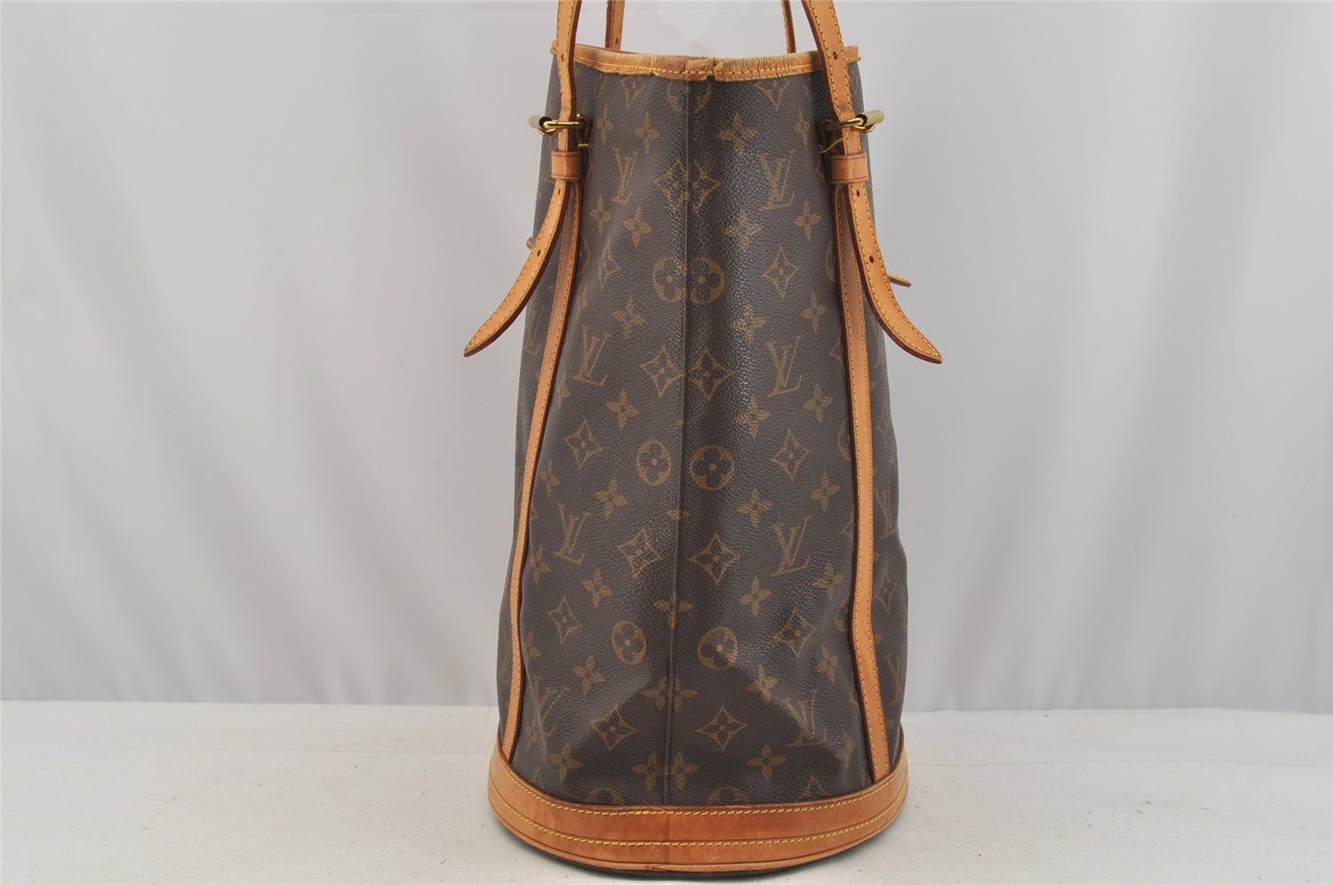 Authentic Louis Vuitton Monogram Bucket GM Shoulder Tote Bag M42236 LV 9146I