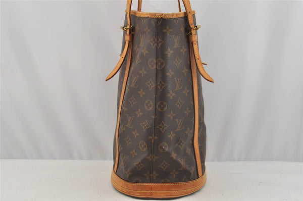 Authentic Louis Vuitton Monogram Bucket GM Shoulder Tote Bag M42236 LV 9146I