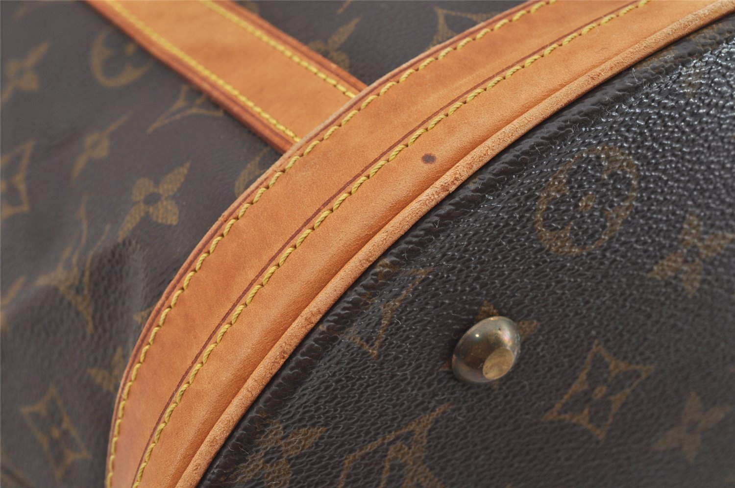 Authentic Louis Vuitton Monogram Bucket GM Shoulder Tote Bag M42236 LV 9146I