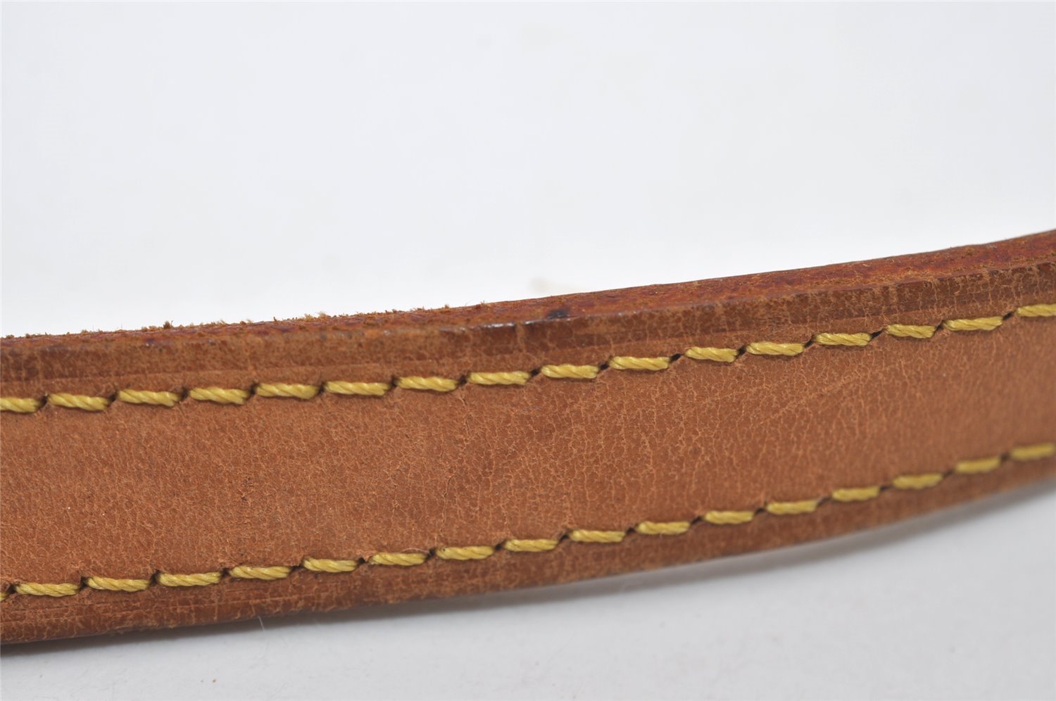 Authentic Louis Vuitton Leather Shoulder Strap Beige 39