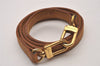 Authentic Louis Vuitton Leather Shoulder Strap Beige 39.8" LV 9148I