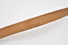 Authentic Louis Vuitton Leather Shoulder Strap Beige 39.4" LV 9152I