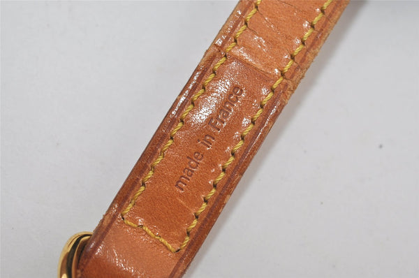 Authentic Louis Vuitton Leather Shoulder Strap Beige 47" LV 9153I