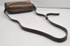Authentic GIVENCHY Canvas Leather Shoulder Cross Body Bag Brown 9155I