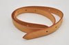 Authentic Louis Vuitton Leather Shoulder Strap For Bucket GM 31.9" Beige 9156I