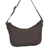 Authentic GUCCI Vintage Shoulder Bag Purse GG Canvas Leather 32160 Brown 9158J