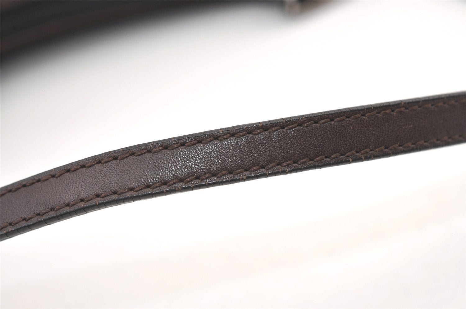 Authentic GUCCI Vintage Shoulder Bag Purse GG Canvas Leather 32160 Brown 9158J