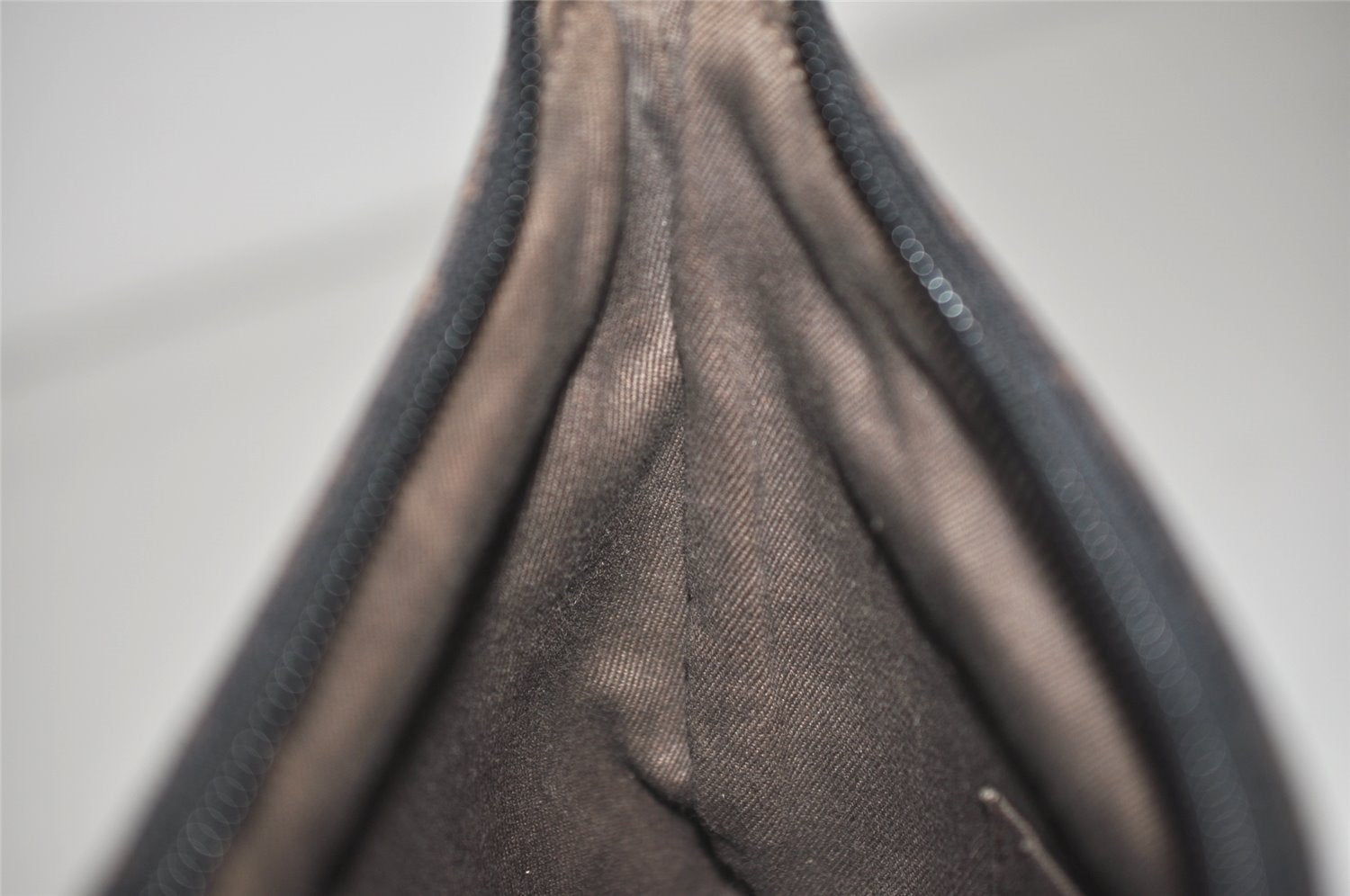 Authentic GUCCI Vintage Shoulder Bag Purse GG Canvas Leather 32160 Brown 9158J