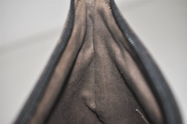 Authentic GUCCI Vintage Shoulder Bag Purse GG Canvas Leather 32160 Brown 9158J