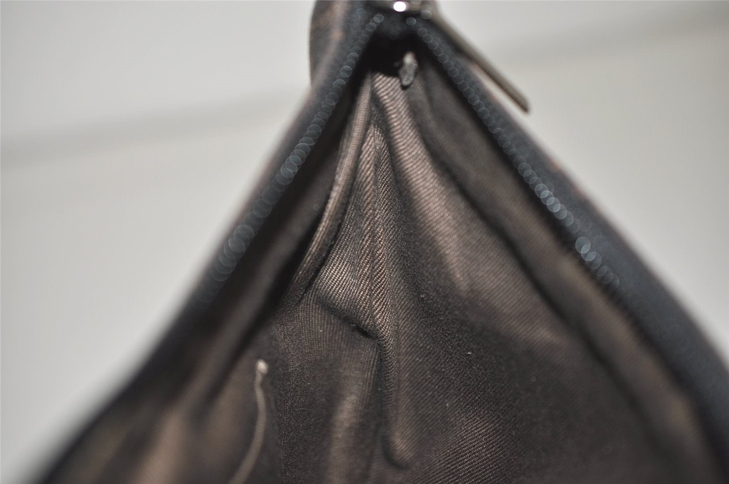 Authentic GUCCI Vintage Shoulder Bag Purse GG Canvas Leather 32160 Brown 9158J