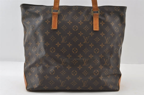 Authentic Louis Vuitton Monogram Cabas Mezzo Shoulder Tote Bag M51151 Junk 9159I