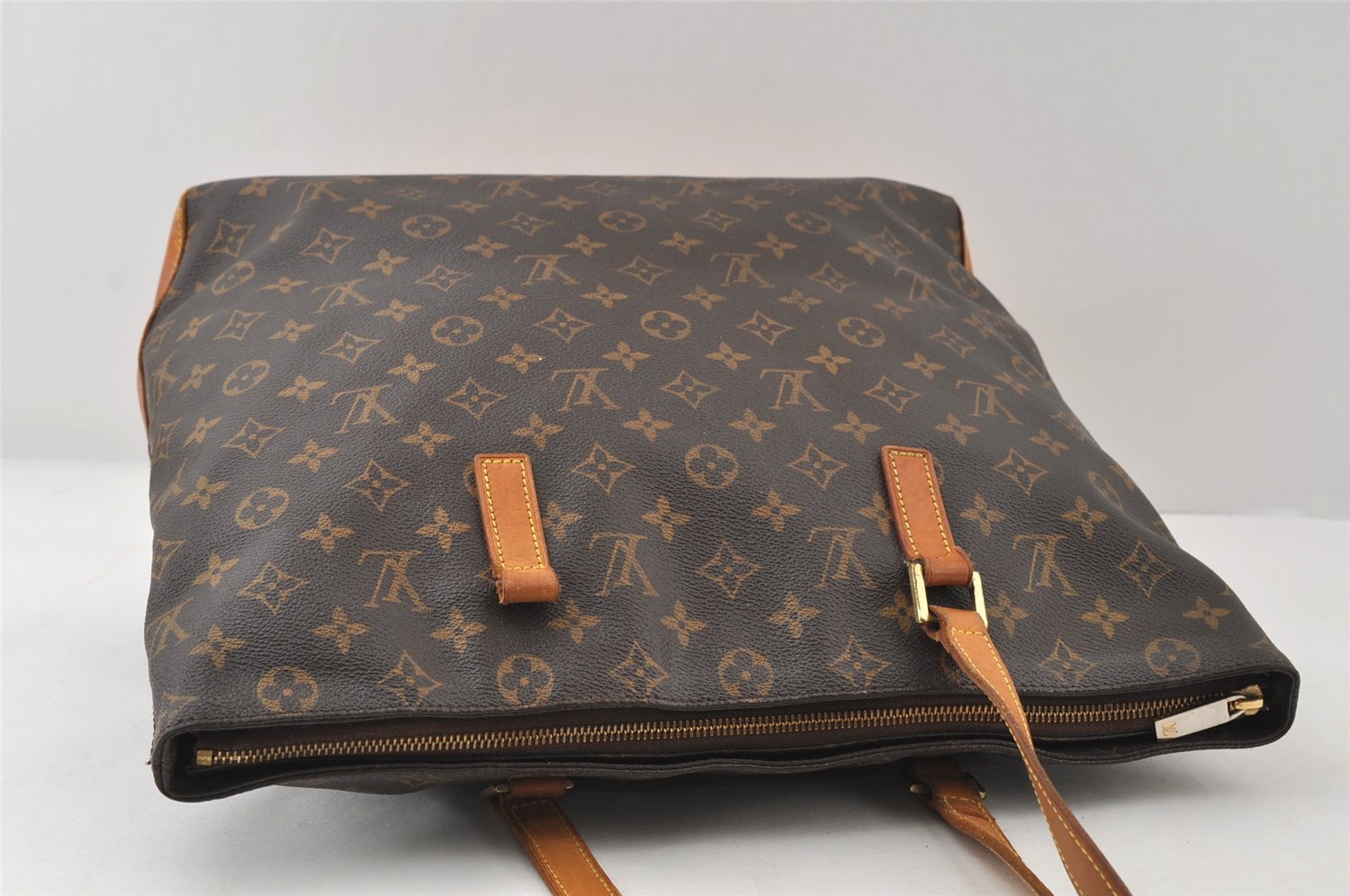 Authentic Louis Vuitton Monogram Cabas Mezzo Shoulder Tote Bag M51151 Junk 9159I