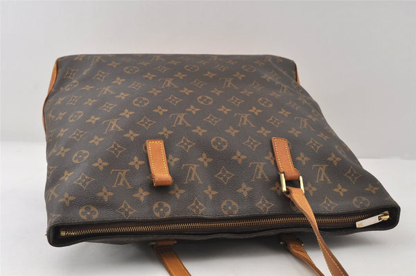 Authentic Louis Vuitton Monogram Cabas Mezzo Shoulder Tote Bag M51151 Junk 9159I