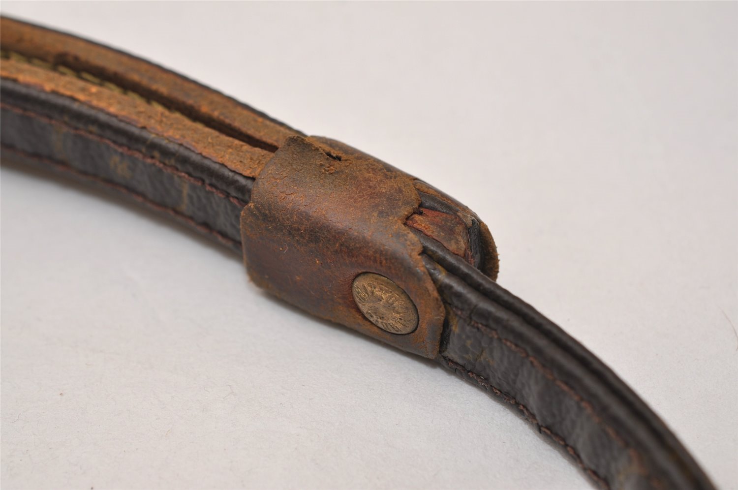 Authentic Louis Vuitton Monogram Leash Baxter MM Dog Lead M58056 LV 9159J