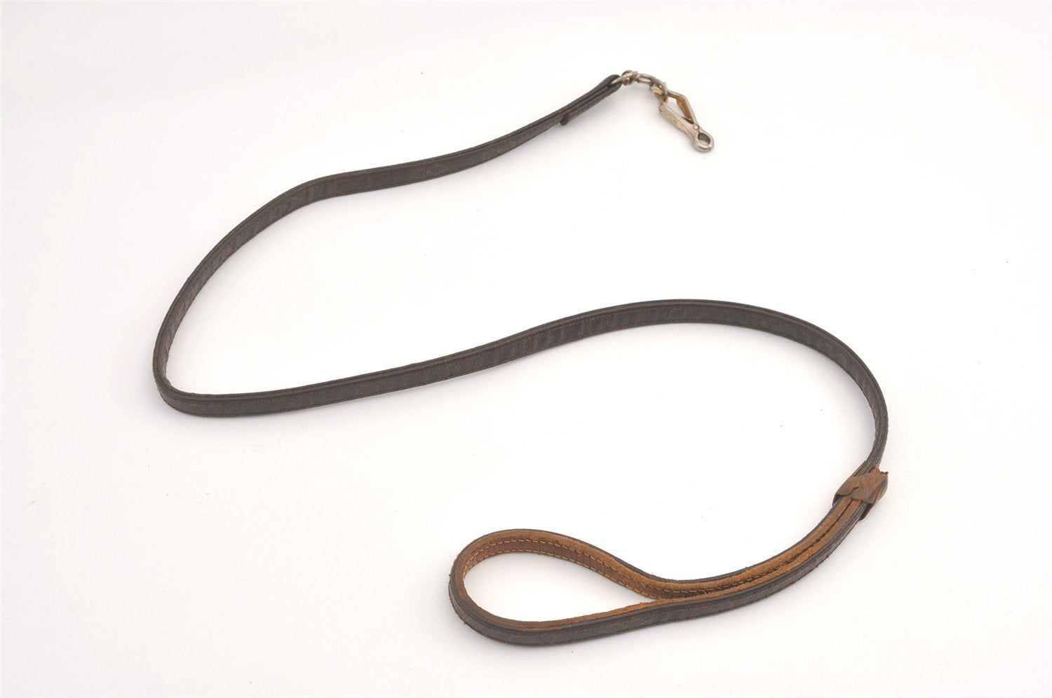 Authentic Louis Vuitton Monogram Leash Baxter MM Dog Lead M58056 LV 9159J