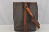 Authentic Louis Vuitton Monogram Petit Noe M42226 Shoulder Drawstring Bag 9160I