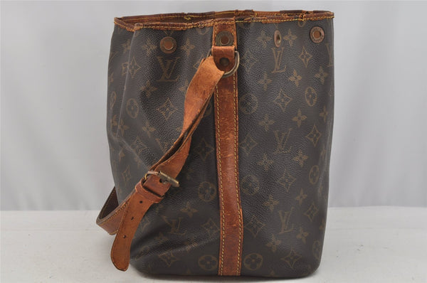 Authentic Louis Vuitton Monogram Petit Noe M42226 Shoulder Drawstring Bag 9160I