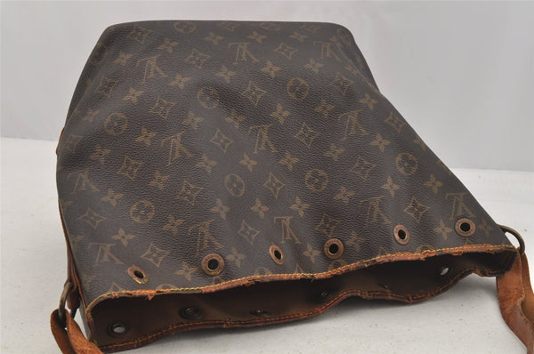 Authentic Louis Vuitton Monogram Petit Noe M42226 Shoulder Drawstring Bag 9160I