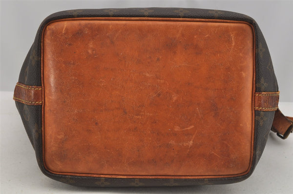 Authentic Louis Vuitton Monogram Petit Noe M42226 Shoulder Drawstring Bag 9160I