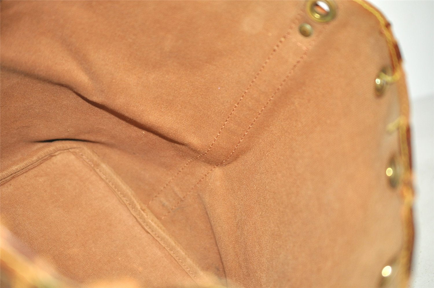 Authentic Louis Vuitton Monogram Petit Noe M42226 Shoulder Drawstring Bag 9160I