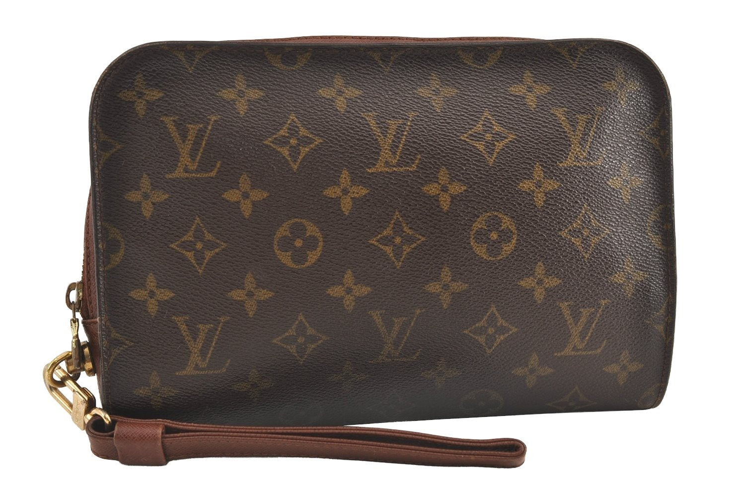 Authentic Louis Vuitton Monogram Orsay Clutch Hand Bag Purse M51790 LV 9160J