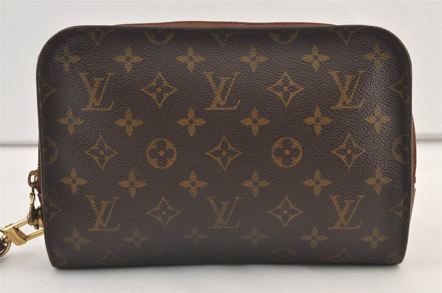Authentic Louis Vuitton Monogram Orsay Clutch Hand Bag Purse M51790 LV 9160J