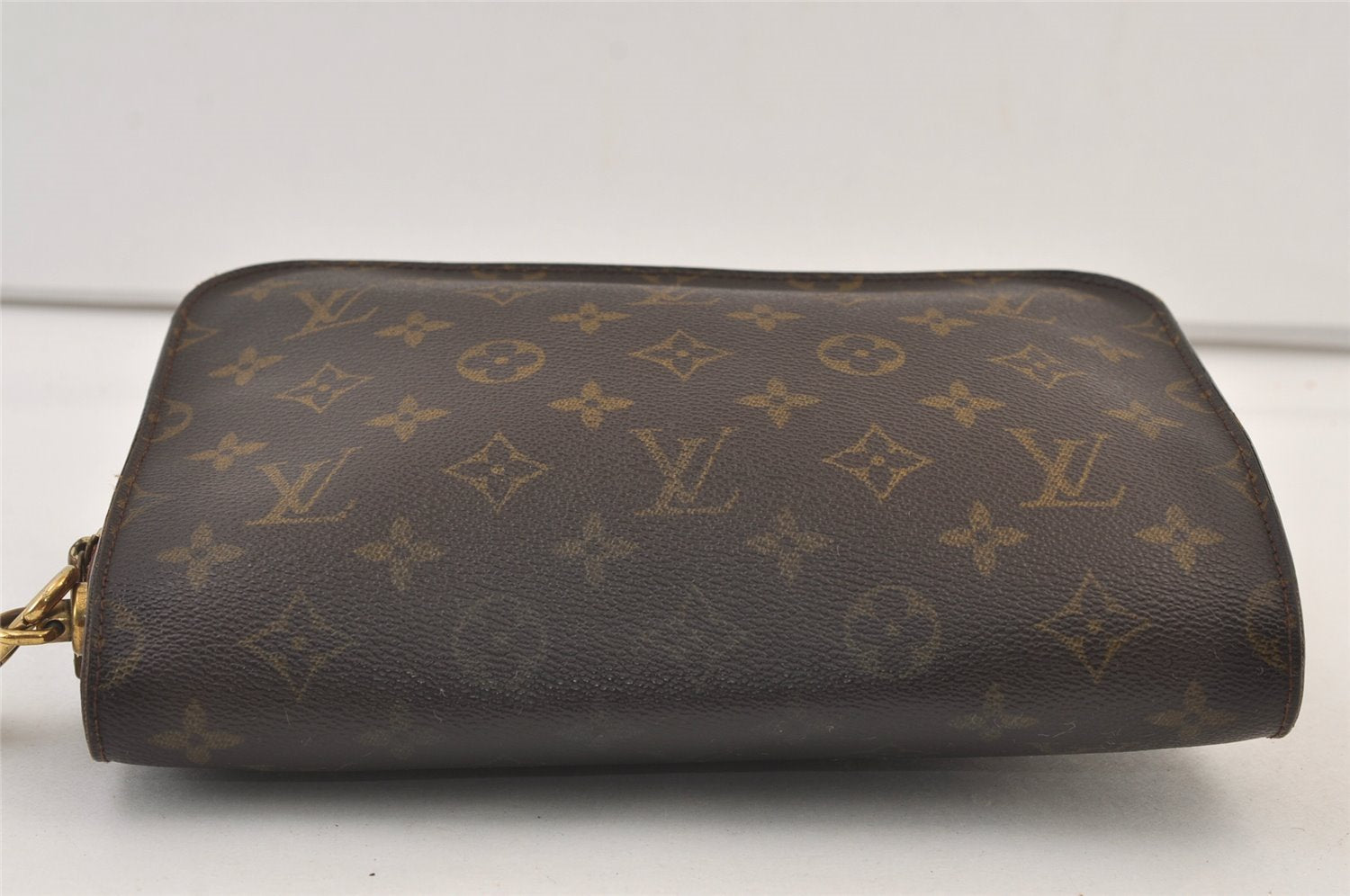 Authentic Louis Vuitton Monogram Orsay Clutch Hand Bag Purse M51790 LV 9160J