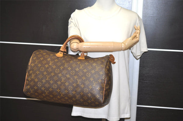 Authentic Louis Vuitton Monogram Speedy 40 Hand Boston Bag Old Model LV 9163I