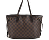 Authentic Louis Vuitton Damier Neverfull PM Shoulder Tote Bag N51109 LV 9163J