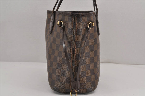 Authentic Louis Vuitton Damier Neverfull PM Shoulder Tote Bag N51109 LV 9163J