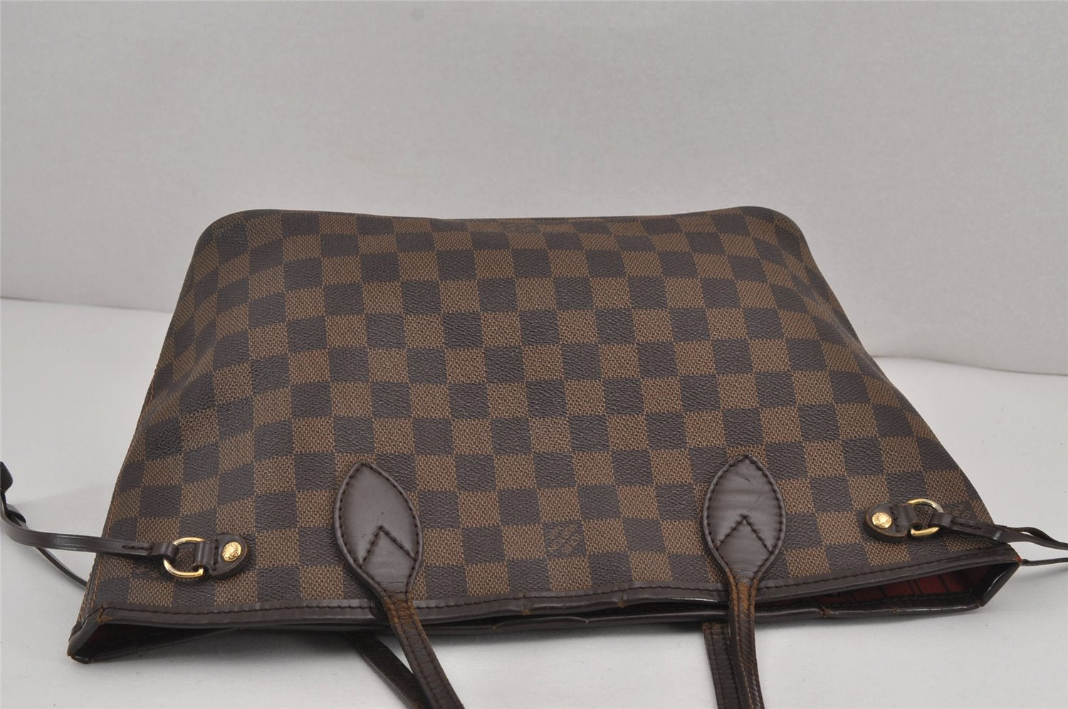 Authentic Louis Vuitton Damier Neverfull PM Shoulder Tote Bag N51109 LV 9163J