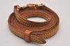 Authentic Louis Vuitton Leather Shoulder Strap Beige 39.8-47" LV 9164I