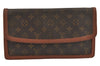 Authentic Louis Vuitton Monogram Pochette Dame GM M51810 Clutch Hand Bag 9164J