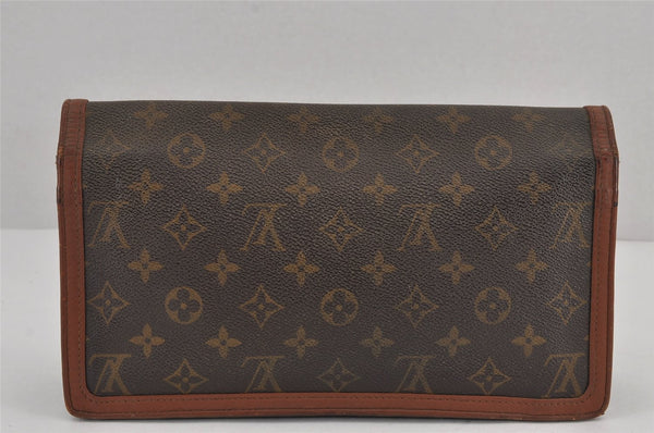 Authentic Louis Vuitton Monogram Pochette Dame GM M51810 Clutch Hand Bag 9164J