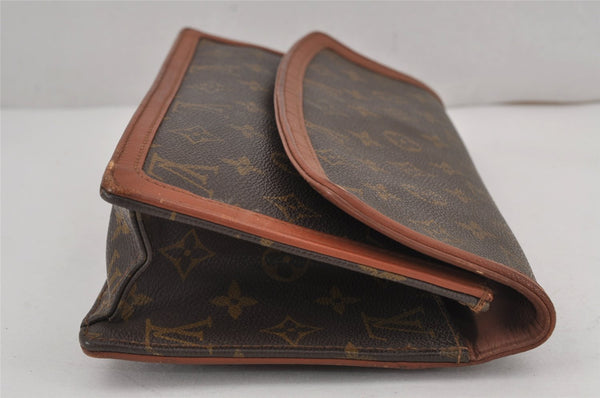 Authentic Louis Vuitton Monogram Pochette Dame GM M51810 Clutch Hand Bag 9164J