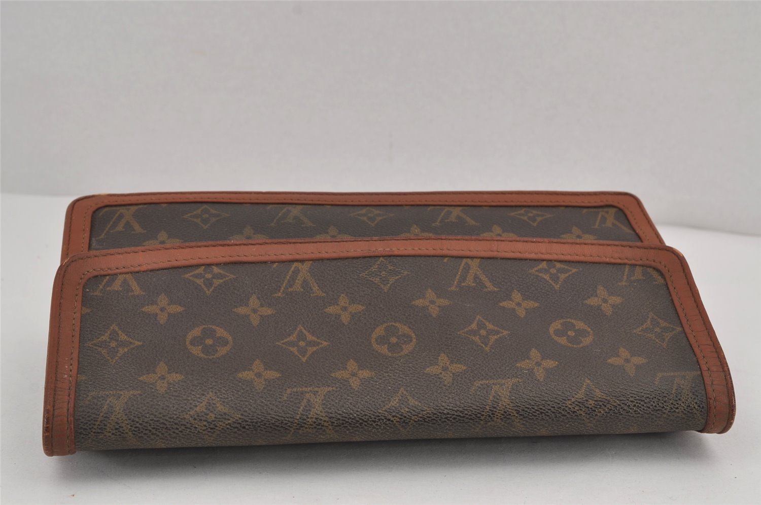 Authentic Louis Vuitton Monogram Pochette Dame GM M51810 Clutch Hand Bag 9164J