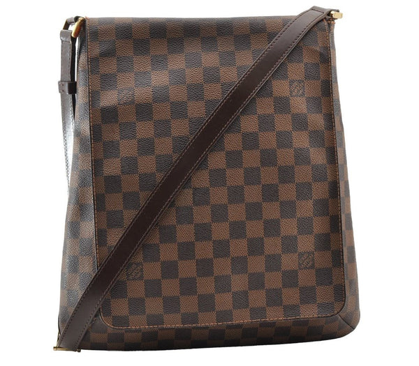 Authentic Louis Vuitton Damier Musette Shoulder Cross Body Bag N51302 LV 9165I