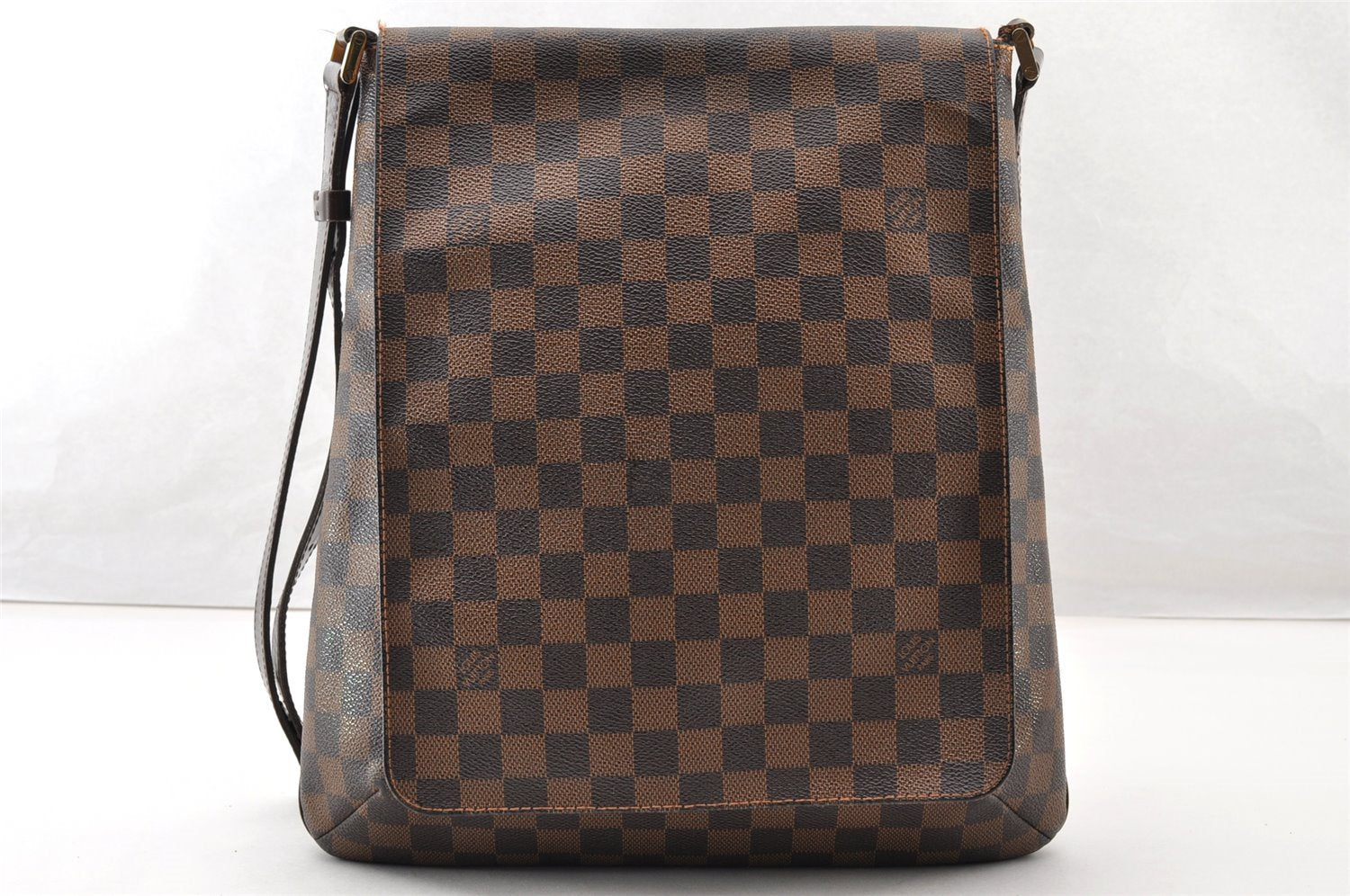Authentic Louis Vuitton Damier Musette Shoulder Cross Body Bag N51302 LV 9165I